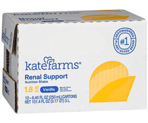 Kate Farms Renal Support Nutrition Shake 1.8 cal/mL Vanilla - 144 - 8.45 oz